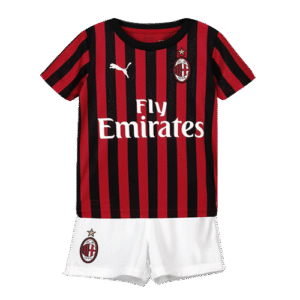 Kid's AC Milan Home  Soccer Jersey Kit(Jersey+Shorts) 2019/20 Top Soccer Jerseys Store