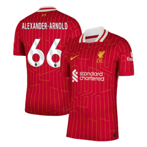 Player Version ALEXANDER-ARNOLD #66 Liverpool Home  Soccer Jersey 2024/25 Top Soccer Jerseys Store