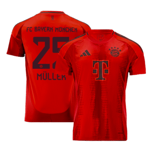 M?LLER #25 Bayern Munich Home  Soccer Jersey 2024/25 Top Soccer Jerseys Store