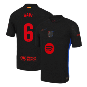 Player Version GAVI #6 Barcelona Away  Soccer Jersey 2024/25 - Spotify Logo Without Text Top Soccer Jerseys Store
