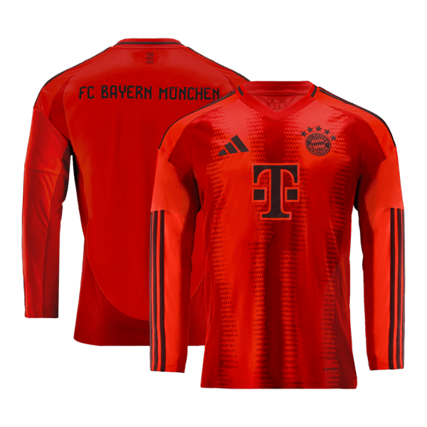 Bayern Munich Home Long Sleeve  Soccer Jersey 2024/25 Top Soccer Jerseys Store