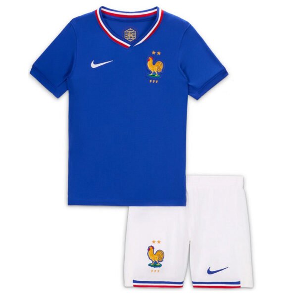 Kid's France Home Shirts Kit(Shirt+Shorts) Euro 2024