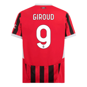 GIROUD #9 AC Milan Home  Soccer Jersey 2024/25 Top Soccer Jerseys Store