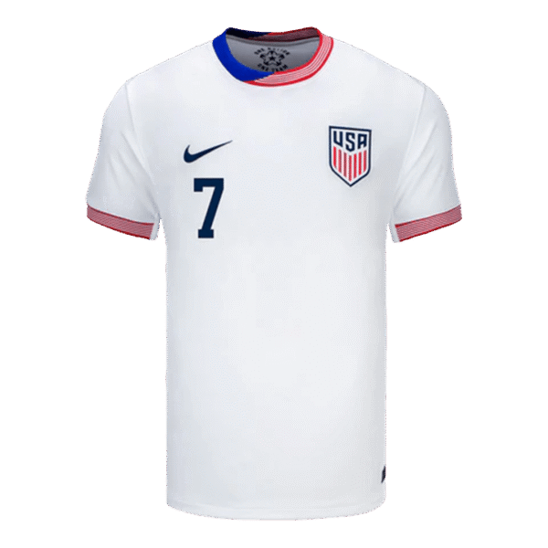 Men's USA REYNA #7 Home Shirt Copa América 2024 - Image 3
