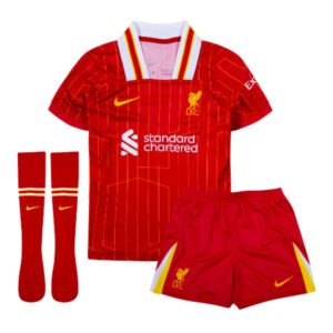 Kid's Liverpool Home Soccer Jersey Kit (Jersey + Shorts + Socks) 2024/25 Number Customization Only – Premier League Champions Go Soccer World Shop