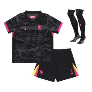 Kid's Chelsea Third Away  Soccer Jersey Kit(Jersey+Shorts+Socks) 2024/25 Top Soccer Jerseys Store