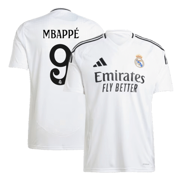 MBAPP? #9 Real Madrid Home  Soccer Jersey 2024/25 Top Soccer Jerseys Store