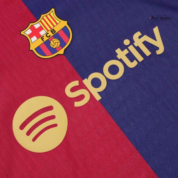 Player Version F.DE JONG #21 Barcelona Home  Soccer Jersey 2024/25 Top Soccer Jerseys Store