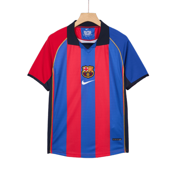 Retro 2001/02 Barcelona Home  Soccer Jersey Top Soccer Jerseys Store