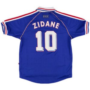 France ZIDANE #10 Home Retro Shirt 1998