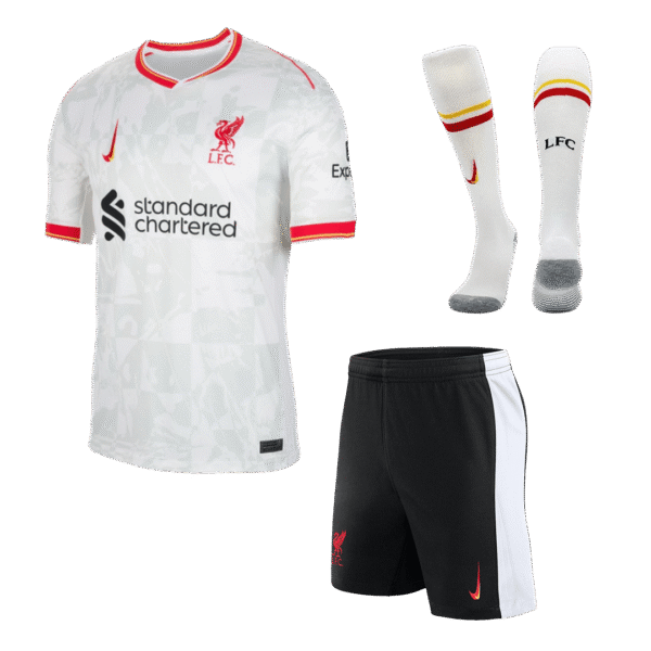 Liverpool Third Away  Soccer Jersey Kit(Jersey+Shorts+Socks) 2024/25 Top Soccer Jerseys Store
