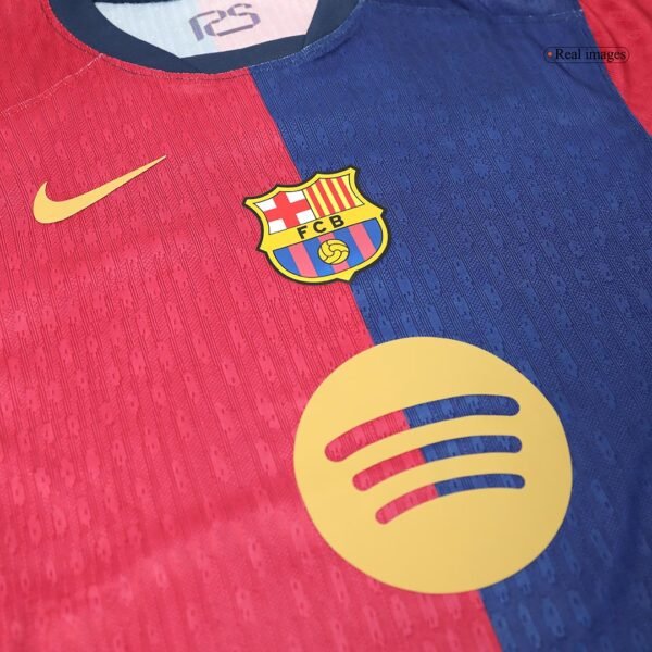 Player Version LEWANDOWSKI #9 Barcelona Home  Soccer Jersey 2024/25 - Spotify Logo Without Text Top Soccer Jerseys Store