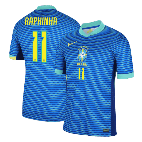RAPHINHA #11 Brazil Away  Soccer Jersey Copa America 2024 Top Soccer Jerseys Store
