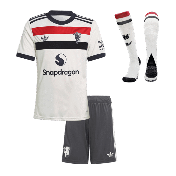 Kid's Manchester United Third Away  Soccer Jersey Kit(Jersey+Shorts+Socks) 2024/25 Top Soccer Jerseys Store