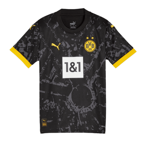 Kid's Borussia Dortmund Away  Soccer Jersey Kit(Jersey+Shorts) 2023/24 Top Soccer Jerseys Store