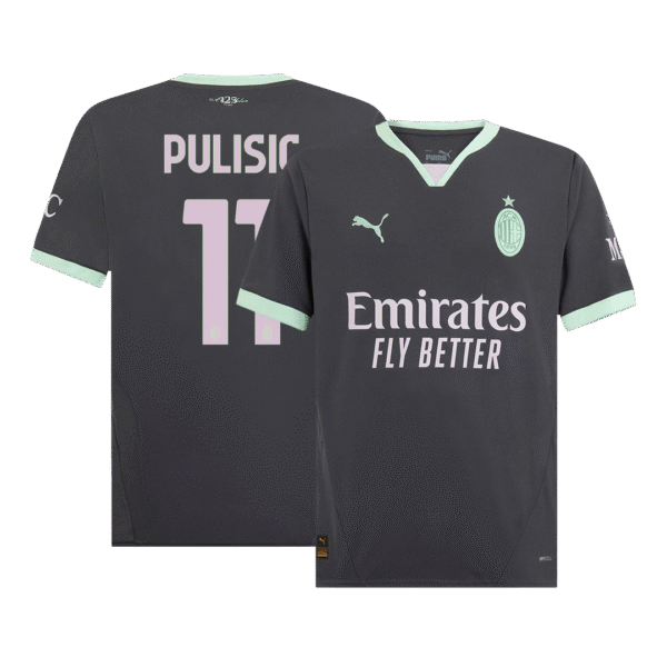 PULISIC #11 AC Milan Third Away  Soccer Jersey 2024/25 Top Soccer Jerseys Store