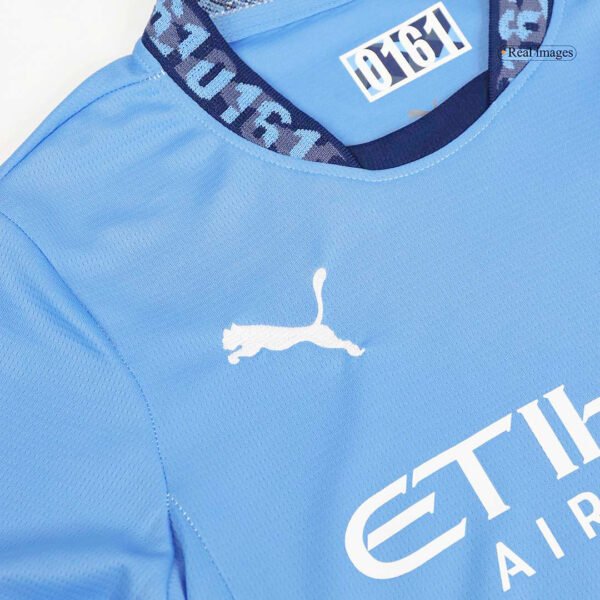 Kid's Manchester City Home  Soccer Jersey Kit(Jersey+Shorts) 2024/25 Top Soccer Jerseys Store