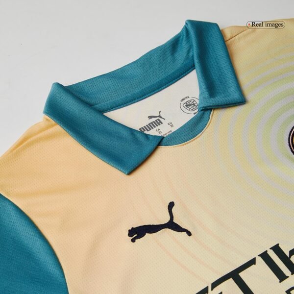 Kid's Manchester City Fourth Away  Soccer Jersey Kit(Jersey+Shorts) 2024/25- Definitely City (UCL) Top Soccer Jerseys Store