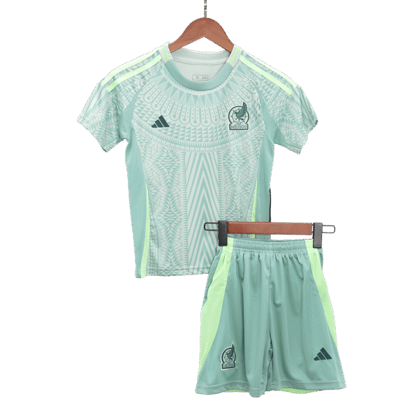 Kid's Mexico Away Jerseys Kit(Jersey+Shorts) Copa América 2024 Top Soccer Jerseys Store