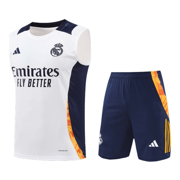 Real Madrid Pre-Match  Soccer Jersey Vest Kit(Jersey+Shorts) 2024/25 Top Soccer Jerseys Store