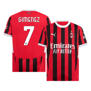 GIMENEZ #7 AC Milan Home  Soccer Jersey 2024/25 Top Soccer Jerseys Store