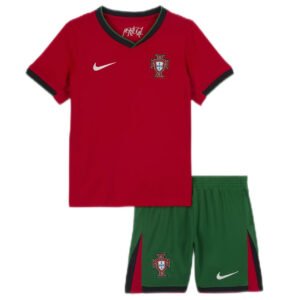 Kid's Portugal Home Shirts Kit(Shirt+Shorts) Euro 2024