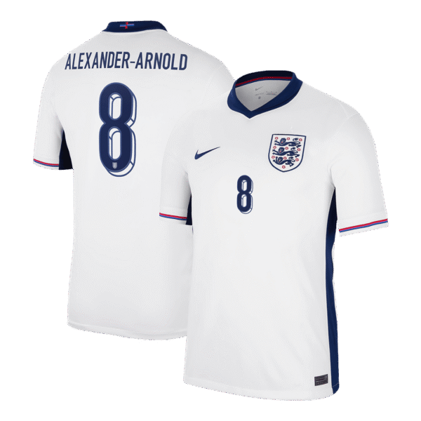ALEXANDER-ARNOLD #8 England Home  Soccer Jersey Euro 2024 Top Soccer Jerseys Store
