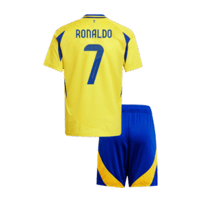 Kid's RONALDO #7 Al Nassr Home  Soccer Jersey Kit(Jersey+Shorts) 2024/25 - ACL Top Soccer Jerseys Store
