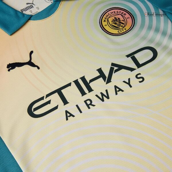 Kid's Manchester City Fourth Away  Soccer Jersey Kit(Jersey+Shorts) 2024/25- Definitely City (UCL) Top Soccer Jerseys Store