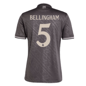 BELLINGHAM #5 Real Madrid Third Away  Soccer Jersey 2024/25 Top Soccer Jerseys Store