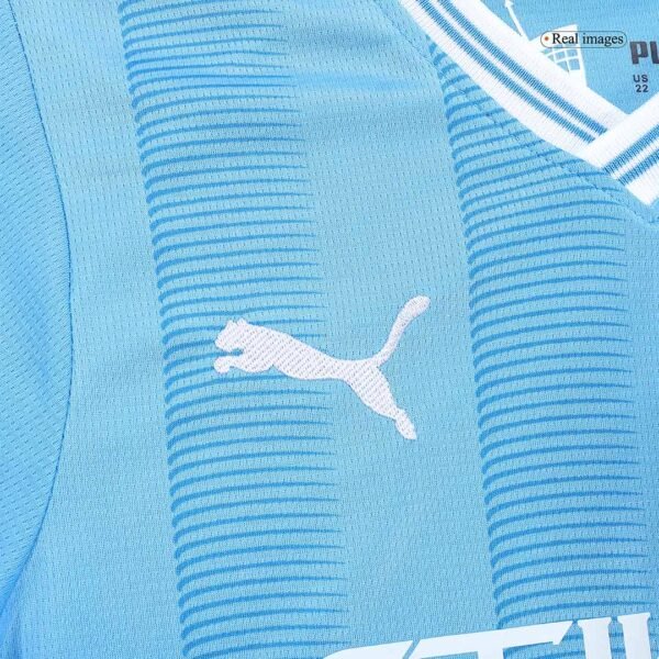 Kid's Manchester City Home  Soccer Jersey Kit(Jersey+Shorts) 2023/24 Top Soccer Jerseys Store