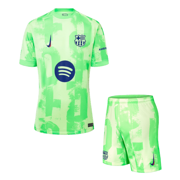 Barcelona Third Away  Soccer Jersey Kit(Jersey+Shorts) 2024/25 - (Spotify Logo Without Text) Top Soccer Jerseys Store