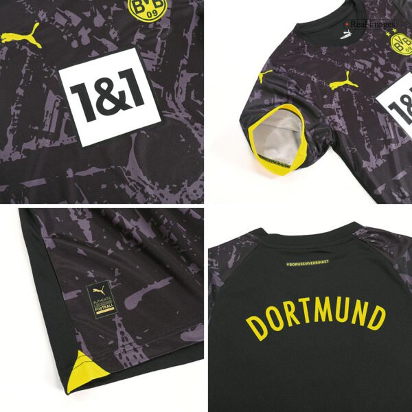 Kid's Borussia Dortmund Away  Soccer Jersey Kit(Jersey+Shorts) 2023/24 Top Soccer Jerseys Store