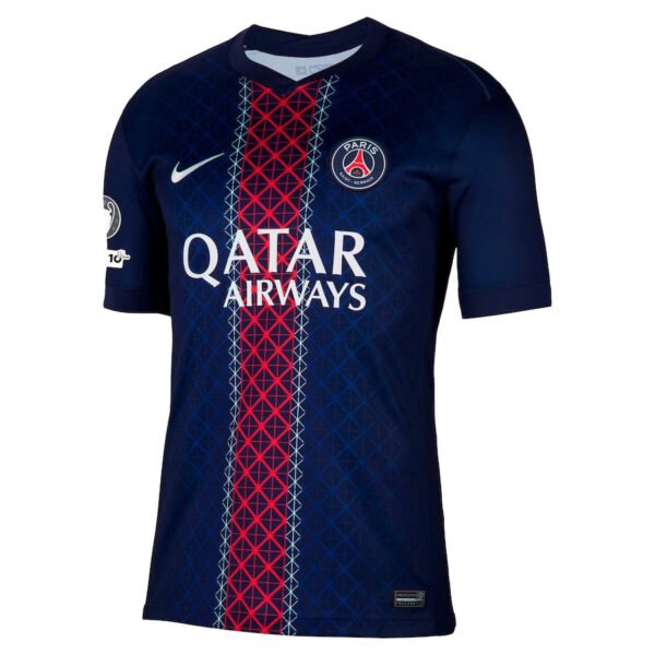 PSG Home Match Shirt 2025-26 with Champions League and UEFA Foundation 10th Anniversary Badge - Image 2