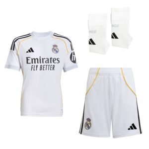 Kid's Real Madrid Home Shirt Kit(Shirt+Shorts+Socks) 2025/26