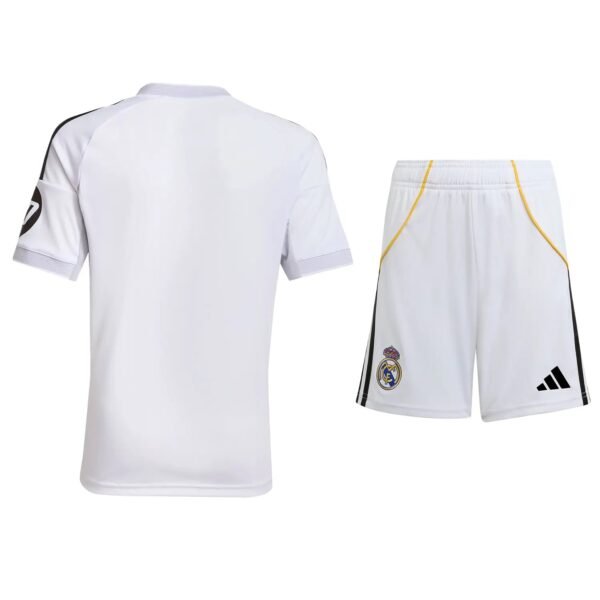 Kid's Real Madrid Home Shirt Kit(Shirt+Shorts) 2025/26 - Image 2
