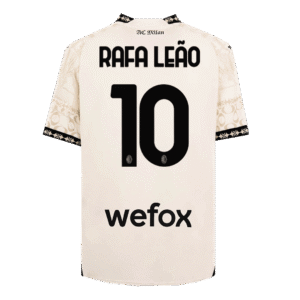 RAFA LE?O #10 AC Milan X Pleasures Fouth Away  Soccer Jersey 2023/24 Top Soccer Jerseys Store