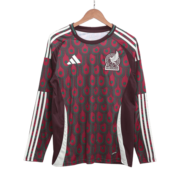 Men's Mexico Home Long Sleeve Soccer Jersey Copa América 2024 Top Soccer Jerseys Store