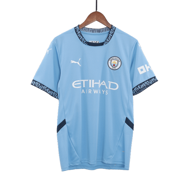Manchester City Home  Soccer Jersey Kit(Jersey+Shorts) 2024/25 Top Soccer Jerseys Store