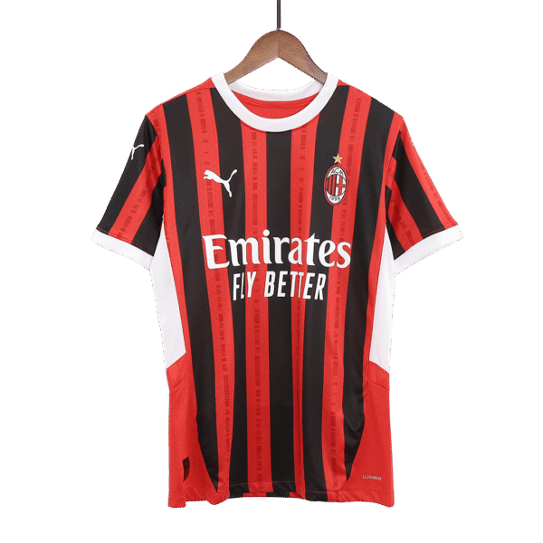 Player Version GIMENEZ #7 AC Milan Home  Soccer Jersey 2024/25 Top Soccer Jerseys Store