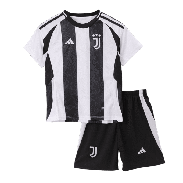 Kid's Juventus Home  Soccer Jersey Kit(Jersey+Shorts+Socks) 2024/25 Top Soccer Jerseys Store