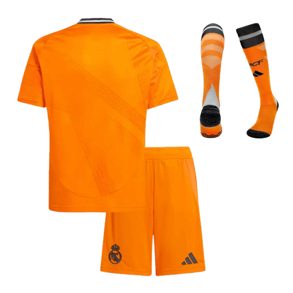 Kid's Real Madrid Away  Soccer Jersey Kit(Jersey+Shorts+Socks) 2024/25 Top Soccer Jerseys Store