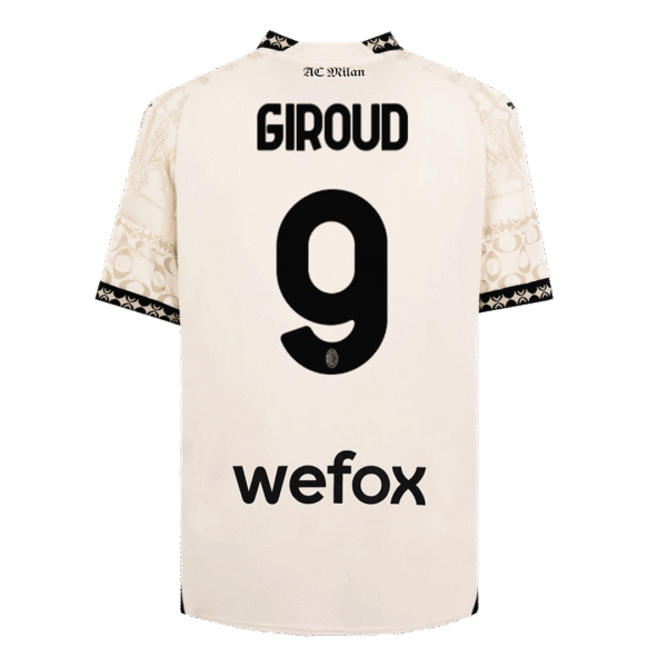 GIROUD #9 AC Milan X Pleasures Fourth Away  Soccer Jersey 2023/24 Top Soccer Jerseys Store