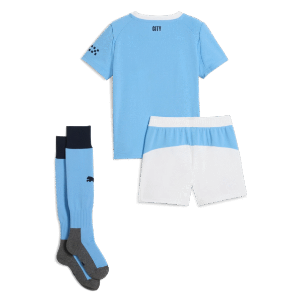 Kid's Manchester City Home Shirt Kit(Shirt+Shorts+Socks) 2025/26 - Image 2